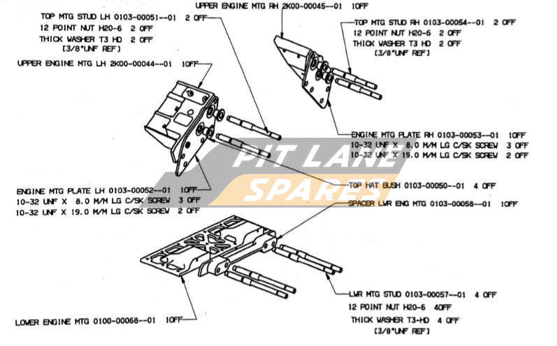 ENGINE MOUNTING ASSEMBLY (TOYOTA) Diagram